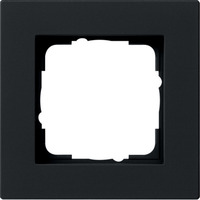 Gira Abdeckrahmen einfeldrig flach schwarz, Retail