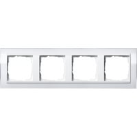 Gira Abdeckrahmen vierfach, Abdeckung weiß, Retail