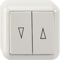 Merten Rollladentaster einpolig Aufputz weiß, Retail