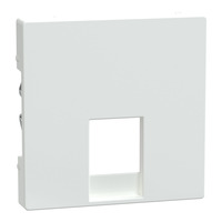 Merten Zentralplatte für RJ12-Telefonsteckdosen-Einsätze weiß, Retail