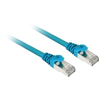 Sharkoon Patchkabel SFTP, RJ-45, mit Cat.7a Rohkabel blau, 50cm