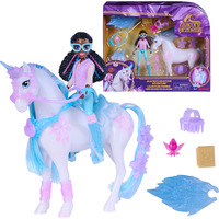 Spin Master Unicorn Academy - Glacier's Gemstone-Abenteuer mit Layla, Spielfigur mit 13 Zubehörteilen