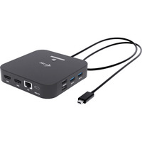 i-tec USB-C Dual HDMI Docking Station, Dockingstation schwarz, Power Delivery 100 W, HDMI