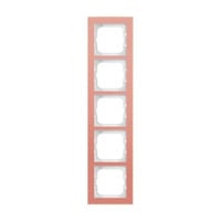 0 Abdeckrahmen fünffach rosa, Retail