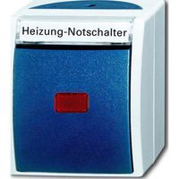 Busch-Jaeger Heizungs-Notschalter AP mit Namensschild 2601/6 SKWNH-53 Retail