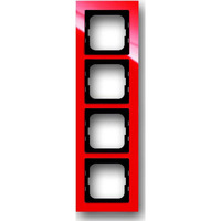 Busch-Jaeger Rahmen vierfach 1724-287 rot, Retail