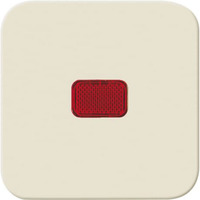 Busch-Jaeger Wippe mit roter Kalotte weiß, Retail