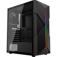 Krux Astral, Tower-Gehäuse schwarz, Tempered Glass