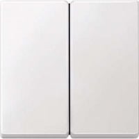 Merten Wippe für Serienschalter, zweiteilige Ausführung, mit Kontrollfenster, matt, Thermoplast weiß (matt), Retail