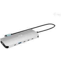 i-tec USB-C Metal Nano 3x Display Dock, Dockingstation aluminium, 2x HDMI, 1x USB-C Vvideo, Power Delivery 140W, Universal Charger 140 W