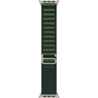 Apple 49 mm Alpine Loop, Uhrenarmband olivgrün/titan, Größe M