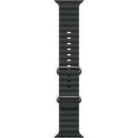 Apple 49 mm Ocean Armband, Uhrenarmband schwarz/titan