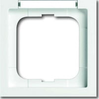 Busch-Jaeger Rahmen einfach mit senkrechter Beschriftung weiß, Retail