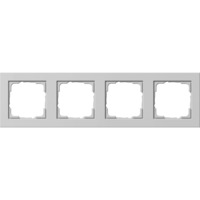 Gira Abdeckrahmen vierfach, Abdeckung grau, Retail