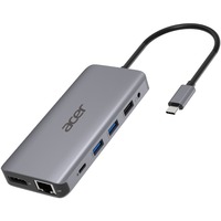 Acer 12-in-1 Type C Dongle, Dockingstation silber, HDMI, USB-A