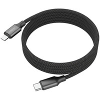 Ansmann Magnetisches USB Typ-C auf Lightning Ladekabel schwarz, USB-C / Lightning