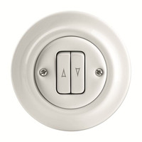 Busch-Jaeger Jalousietaster Einsatz Porzellan 2022/4 UJ-64 weiß, Retail