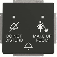 Busch-Jaeger Klingeltaster Einzelgerät Do Not Disturb Make Up Room schwarz, Retail