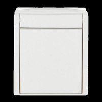 Busch-Jaeger Kreuzschalter 2601/7 W-54 weiß (matt), Retail