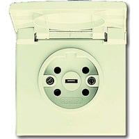 Busch-Jaeger Perilex-Steckdose Unterputz mit Thermoplast-Klappdeckel Typ 2064 UG-101 weiß, Retail