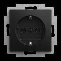 Busch-Jaeger Steckdosen Einsatz 20 EUCR-915 schwarz, Retail