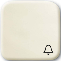 Busch-Jaeger Wippe weiß mit Symbol Klingel weiß, Retail