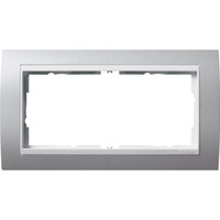 Gira Abdeckrahmen zweifach ohne Montagerahmen für rws Event, Abdeckung aluminium, Retail