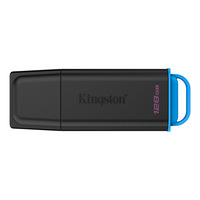 Kingston DataTraveler Exodia 128 GB, USB-Stick schwarz/blau, USB-A 3.2 Gen 1