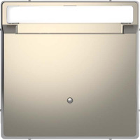 Merten Card Schalter mit Beleuchtung und separatem Meldekontakt System Design grau, Retail