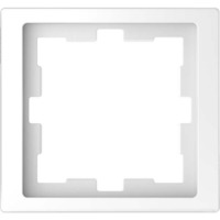 Merten Rahmen einfach Lotosweiß D-Life MEG4010-6535, Abdeckrahmen, Thermoplast, glänzend weiß (glänzend), Retail