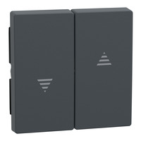 Merten Wippe zweiteilig für Rollladen-Schalter und Taster Einsatz Typ 435514 anthrazit anthrazit, Retail