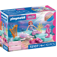 PLAYMOBIL 72107 Fantasy & Magic Meerjungfrau mit Geschenk, Konstruktionsspielzeug 