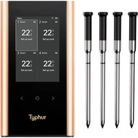 Typhur Sync Gold Quad, Thermometer schwarz, inkl. 4 Sonden