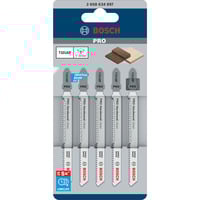 Bosch PRO Hardwood clean Stichsägeblatt T 101 AIF, 100mm 5 Stück