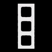 Busch-Jaeger Rahmen dreifach, Kunststoff, glänzend, Unterputzmontage, Schutzart IP20, 81 x 223 x 12 mm weiß (glänzend), Retail