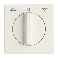 Busch-Jaeger Zentralscheibe Jalousie Drehgriff 2142 Drehgriff-32, Abdeckung weiß, Retail