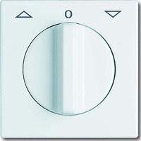 Busch-Jaeger Zentralscheibe Jalousie Drehgriff 2142 Drehgriff-32, Abdeckung weiß, Retail