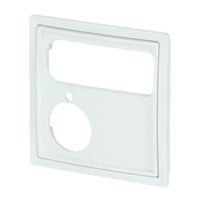 Busch-Jaeger Zentralscheibe Studioweiß, Rahmen weiß, Retail