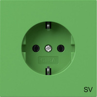 Gira Schutzkontaktsteckdose Typ F Steckdose CEE 7/3 weiß, Retail