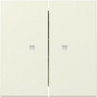 Gira Wippe zweifach mit Kontrollfenster weiß, Retail