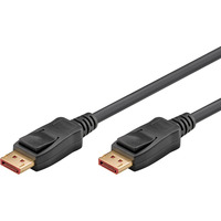 goobay DisplayPort 2.1 Kabel, zertifiziert, 16K @ 60Hz, 80 Gbit/s schwarz, 1 Meter, VESA-Zertifizierung