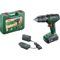 Bosch Heimwerken & Garten Akku-Schlagbohrschrauber UniversalImpact 18V grün/schwarz, Li-Ionen Akku 1,5Ah, Koffer, POWER FOR ALL ALLIANCE