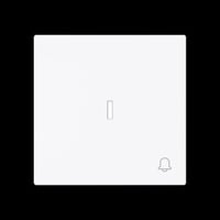 Busch-Jaeger Wippe mit Symbol Klingel mit transparenter Kalotte weiß, Retail