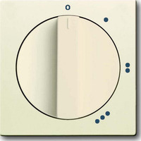 Busch-Jaeger Zentralscheibe für Drehscheibenschalter mit Nullstellung für Einsatz 2710 U, Abdeckung weiß, Retail