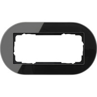 Gira Abdeckrahmen zweifach schwarz, Retail