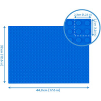 Hubelino 560er Grundplatte, Konstruktionsspielzeug blau