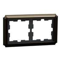 Merten D-Antik Metallrahmen 2-fach Rahmen aus Metall Retail