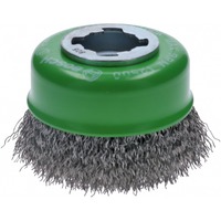 Bosch Professional X-LOCK Topfbürste Clean for Inox, Ø 75mm, gewellt 0,3mm Edelstahldraht, für X-LOCK Winkelschleifer