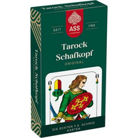 Cartamundi Schafkopf und Tarock Spielkarten mit bayerischem Bild in Papiereinschlag, Kartenspiel 