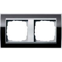 Gira Abdeckrahmen 2fach schwarz, Retail